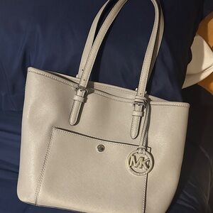 Michael Kors Silver Tote Bag